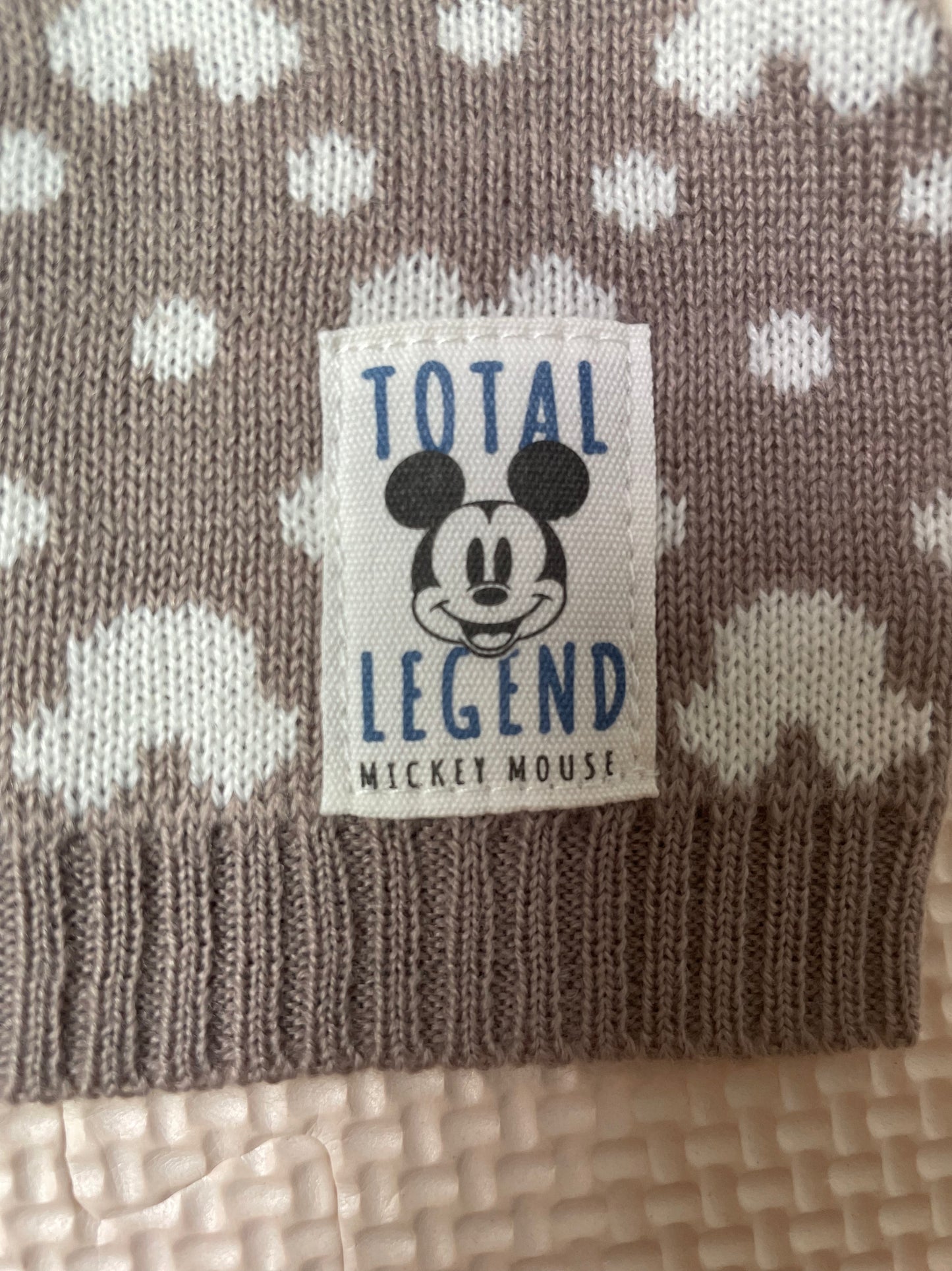 Knitted Mickey Hat with Ears